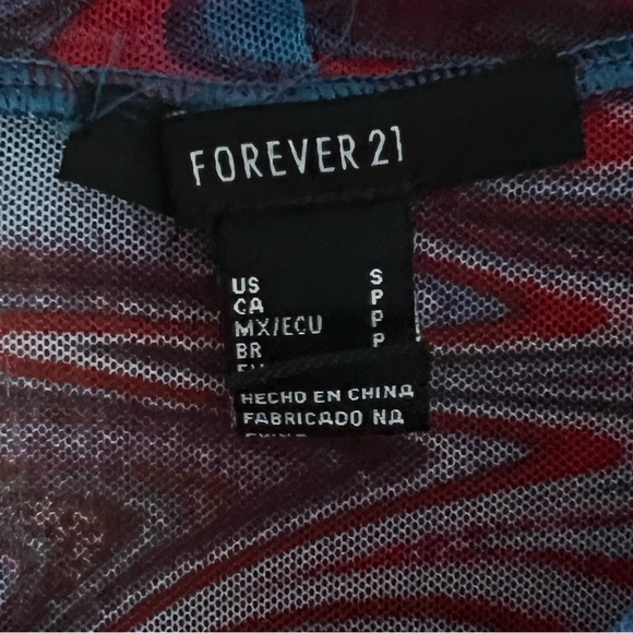 Forever 21 Sheer Long Sleeve Top - Picture 6 of 6